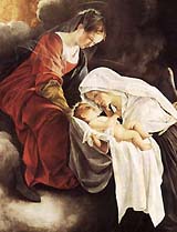 [La visión de santa Francisca Romana de Orazio Gentileschi]