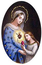 [Corazón de María, santuario de todos los dones celestiales. Estampa de finales del siglo XIX]