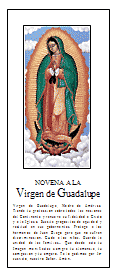 [Portada del tríptico de la novena a la Virgen de Guadalupe para imprimir con MS Word]