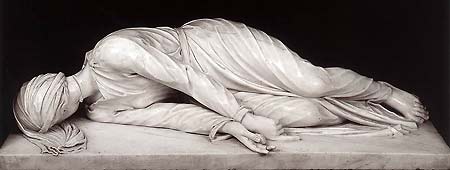 [Escultura de santa Cecilia de Stefano Maderno. 1600.]